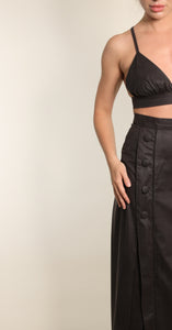 Dark Chocolate Maxi Skirt